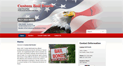 Desktop Screenshot of custombailfortworthtx.com