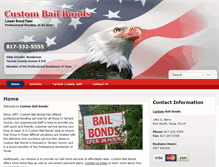 Tablet Screenshot of custombailfortworthtx.com